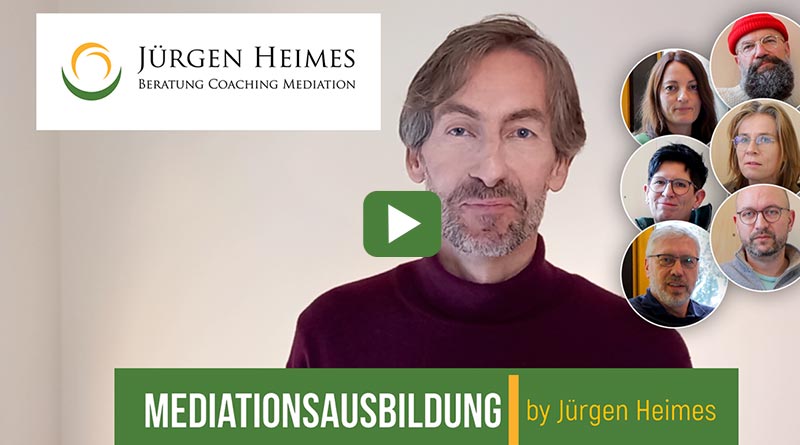 Video mit Kommentaren der Absolventinnen und Absolventen der Mediationsausbildung von Jürgen Heimes in Bielefeld